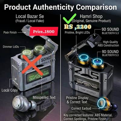   Cyberpunk RGB Gaming Earbuds  2-in-1 Emergency Powerbank 