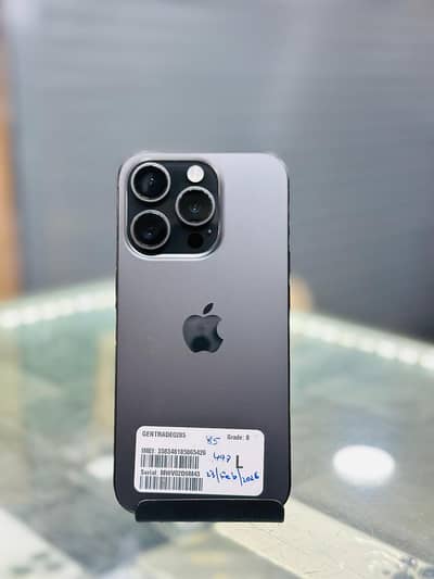 Apple iPhone 15 Pro 256GB Non PTA Locked | Black Titanium