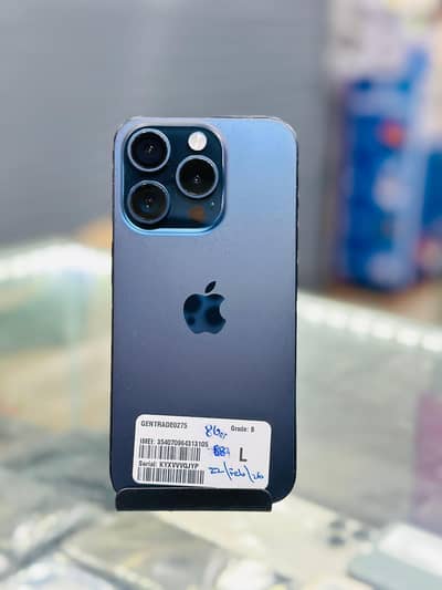 Apple iPhone 15 Pro 256GB Non PTA Locked | Blue Titanium