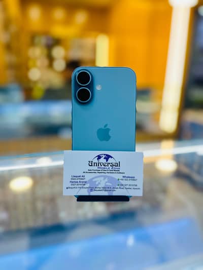 iPhone 16 128GB Non PTA JV Lock | Teal Color | 89% Battery Health