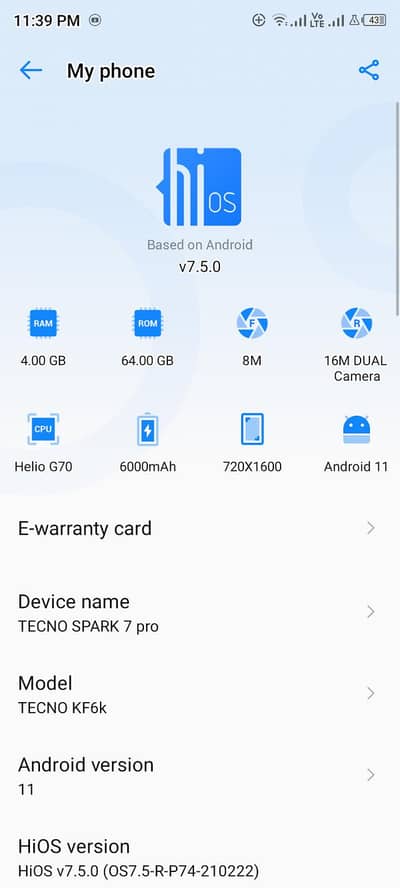 Tecno Spark 7 Pro