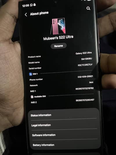 Samsung Mobile S22 Ultra