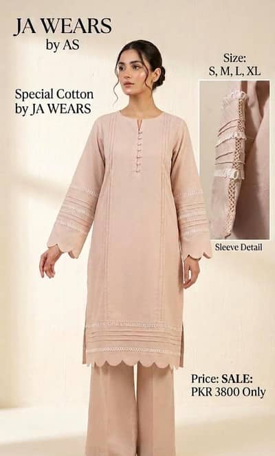  JA WEARS Special Cotton 2-Piece Suit | Sizes S, M, L, XL | PKR 3800