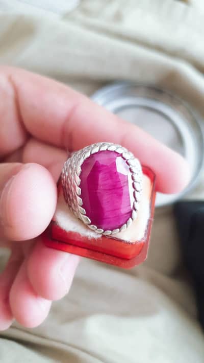Yakoot Original 100% Stone with pure Chandi ring
