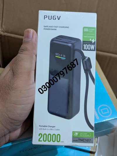 20000 Mah 100W Original Power Bank MacBook Laptop Tablet Apple iPhone