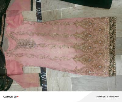 beautiful kameez with trouser and dupatta