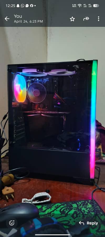 rgb gaming pc for high end gaming with over 120 FPS