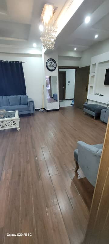 E 11 4 Makkah tower one bed apartment available for rent fully furnished one bed 2bath Tv lounge Kitchen lift car parking for more details call me 0333-5043954