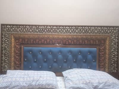 hand made bed pure wood