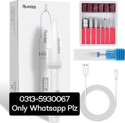 wireless electric nail file drill usb powered  manicure pedicure