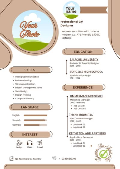 Professional CV maker