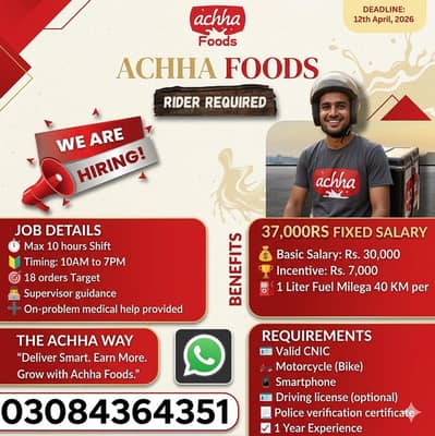 Rider job || Delivery Boy | Food Delivery job