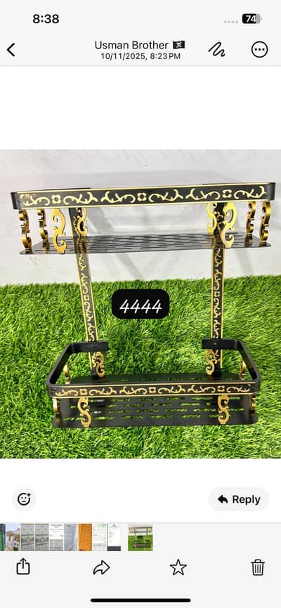 Washroom item carry stand