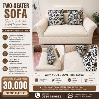 Premium Two-Seater Sofa At affordable price