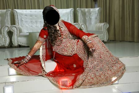 Fabric: Pure Chiffon (Barat Dress / Bridal dress/ Wedding dress)