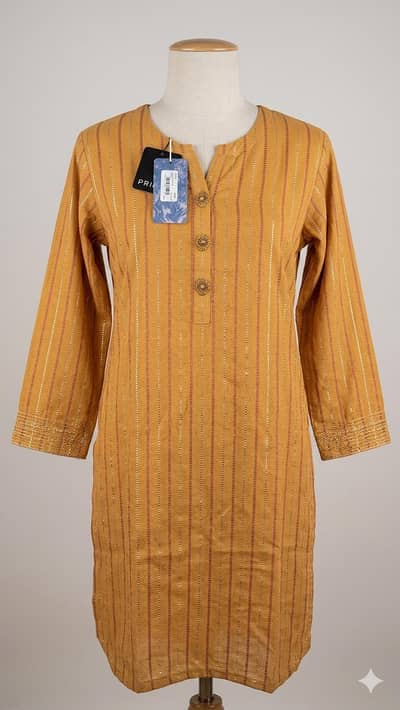 Original Brand New Stitched Kurti with Tags Intact -