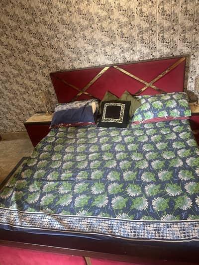Bed dressing table and side tabel set