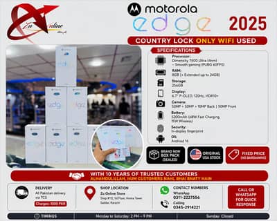 Motorola Moto Edge 2025 256/24 Brand New Box Pack