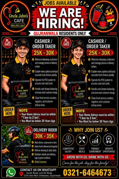 Jobs Available, HIRING Cafe / Restaurant Staff - 0/3/2/1/6/4/6/4/6/7/3