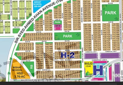 Spacious 1 Kanal Plot Build Your Luxurious Lifestyle Plot Sector H in DHA MULTAN PHASE- 1