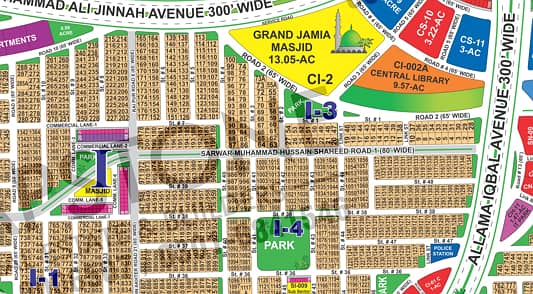 1 Kanal CORNER EXTRA LAND Prime Location AND 120 FT Plot in Sector I | Near I-1 Kids Play Area & Pakistan Square