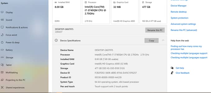 Laptop | Core i7 ThinkPad | Fast Performance | Business Class