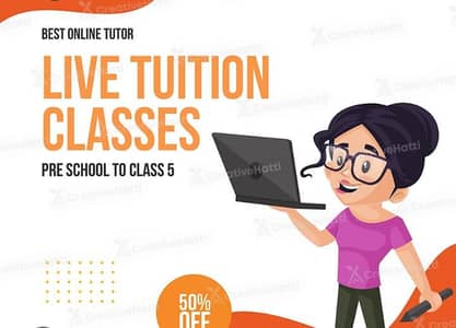 1-8 class online tuition teacher available