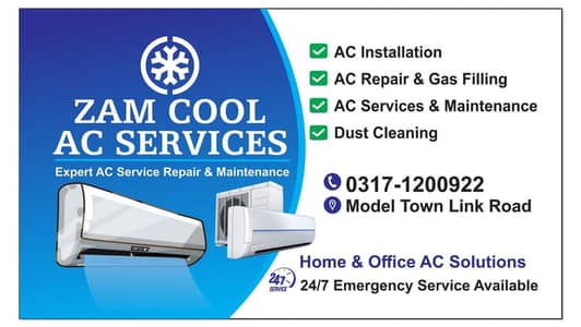 ZAM COOL AC Services – AC Repair, Installation & Gas Filling in Lahore