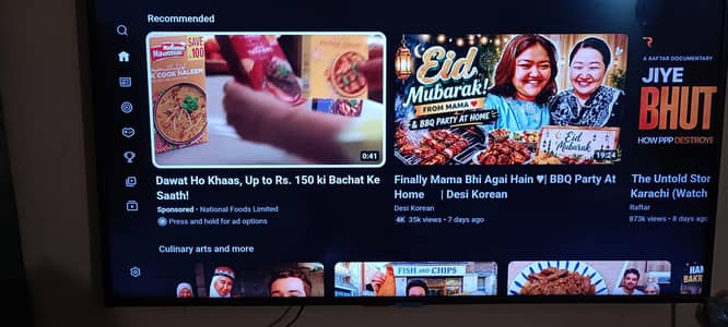 Samsung 43 inch LED Tv Series 7
