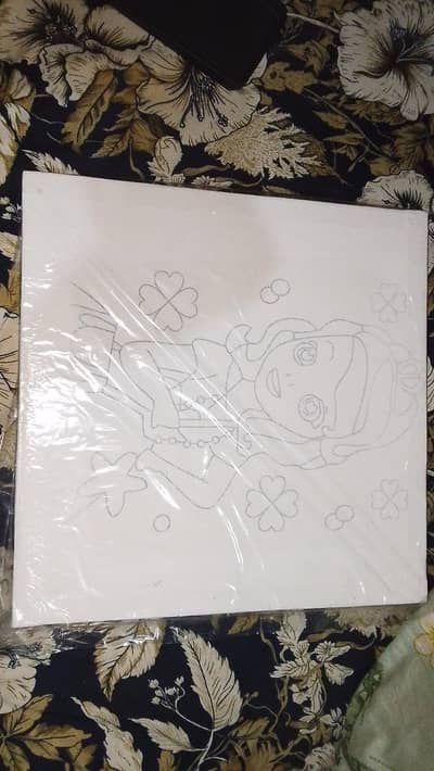 Brand new 12×12 pre-drawn canvas for painting - urgent sale