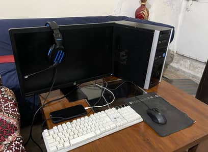 i5 Gaming PC Setup | 24" LED | 8GB RAM | SSD+HDD | Headset