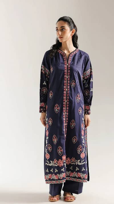 Ethnc 2 piece Embroidered(Shirt+Trouser)