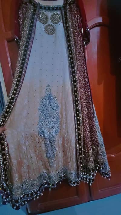 Bridal double layer gown maxi