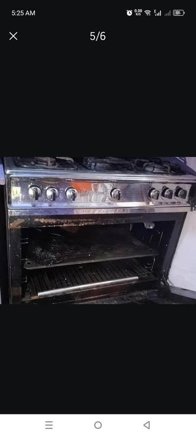 5 Burner Cooking Range Oven