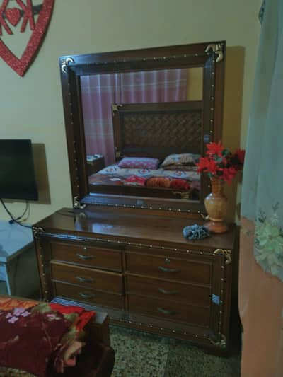 Dresser with mirror