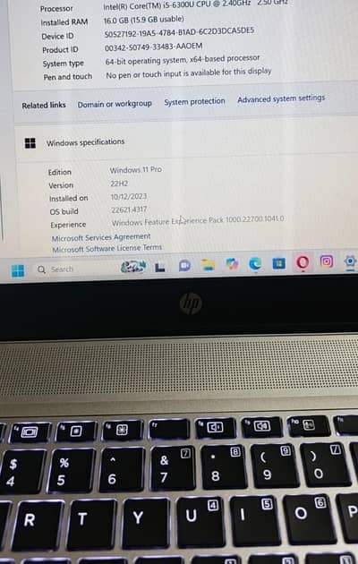 HP Elitebook Core i5 6th gen/Windows 10 Excellent condition