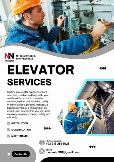 Elevators Installation and Maintenance Service Available