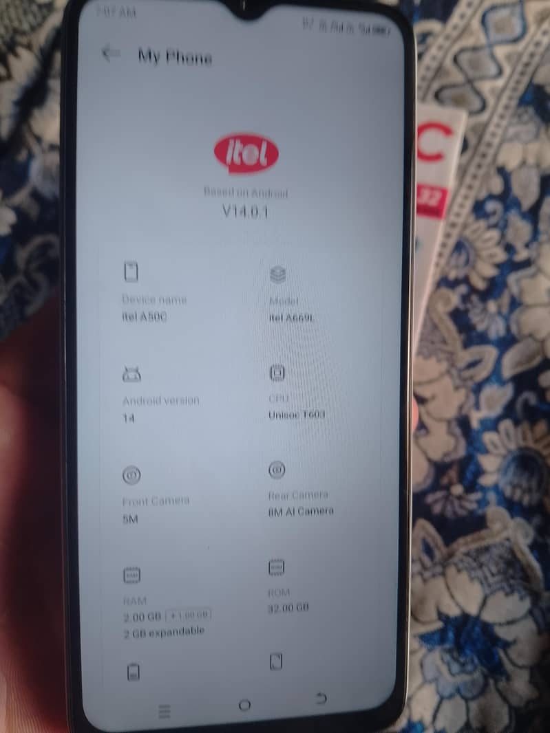 Itel A50C 3