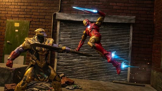 marvel legends ironman and thanos 2 pack action figure