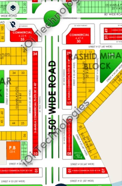 5 Marla commercial Plot for Sale in Bahria Town Lhr