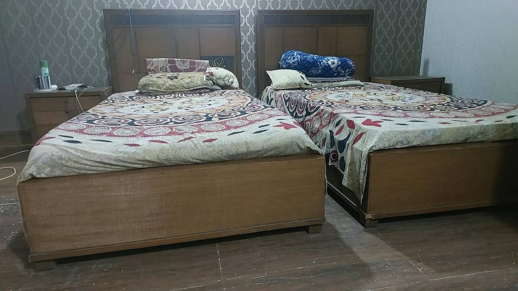 single bed ,side table 2