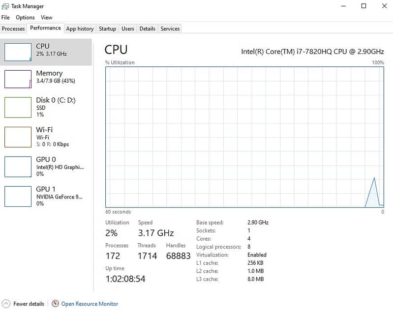 Intel Core i7 7th generation 1