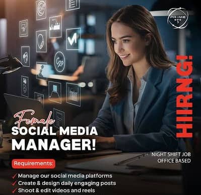 Female Social Media Manager