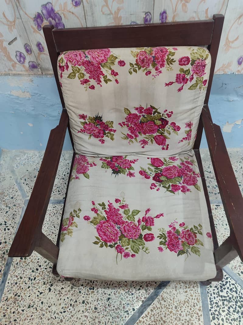 Solid Wood Sofa Set 1