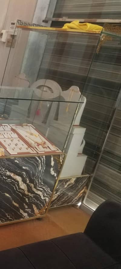 Showcases jewelry shop