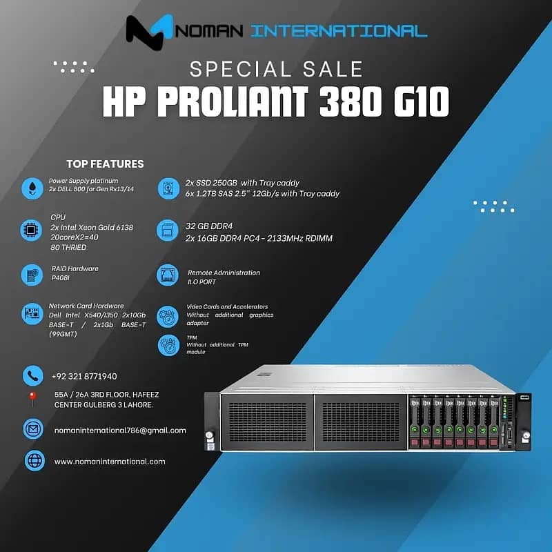 HP ProLiant DL380 Gen10 | CPU 2x Intel Xeon Gold 6138 | Server ...