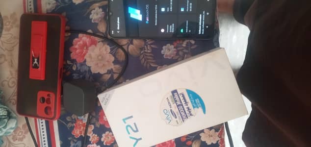 Vivo Y21A 2021 4gb 64 gb with box charger 03101878130