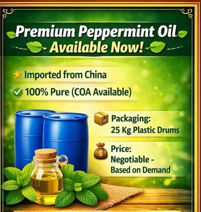 Peppermint oil 25kg