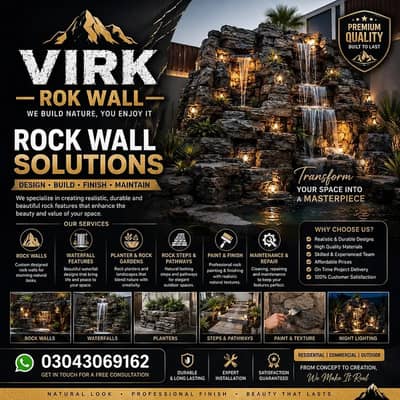 Rockwall design/Texture paint/Interior exterior service available
