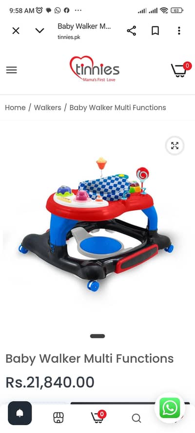 Tinnies Baby multi functional walker